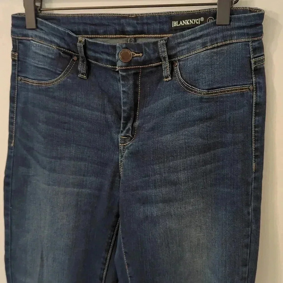 BlankNYC Jeans The Bond Mid Rise Fringe Hem Skinny‎ Jean Size 27 - Picture 2 of 7